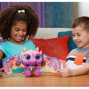 عروسک رباتیک بیبی دراگون مودوینگز FurReal مدل FurReal Moodwings Baby Dragon Interactive Pet-اسباب بازی